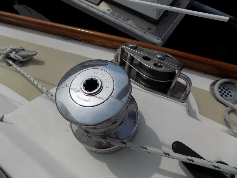Slide: The Image of Barient #22 winch and block for spinnaker sheets - 7581247