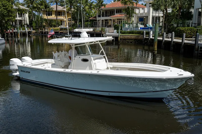 Slide: The Image of Regulator 31- Sweet Melissa - Exterior profile 2019 Regulator 31 Center Console - Sweet Melissa - 7866427