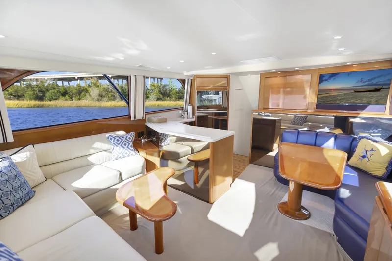 Slide: The Image of Viking 5- Lady S - Interior Salon 2001 Viking 50 Convertible Lady S - 7654978
