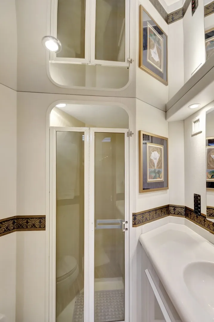 Slide: The Image of Viking 5- Lady S - Interior Head 2001 Viking 50 Convertible Lady S - 7654992