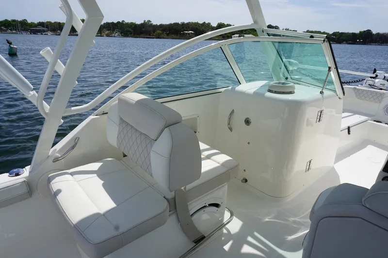 Slide: The Image of 2024 23 World Cat 230 DC Port Helm Seat (1) - 6032820