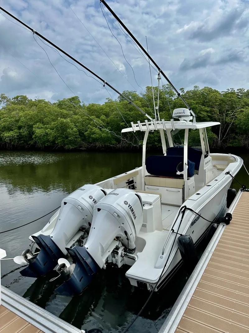 Slide: The Image of PURSUIT 28 S288 - Exterior Stern 2019 Pursuit S288 Center Console - 6037077