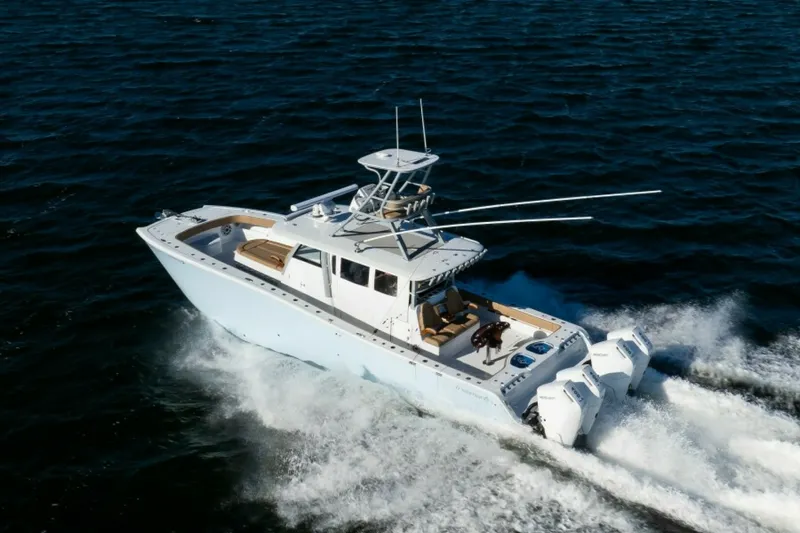 Slide: The Image of Port Stern Profile 2025 Freeman 43 Center Console - 7832173