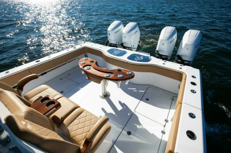 Slide: The Image of Cockpit with Seating 2025 Freeman 43 Center Console - 7832164
