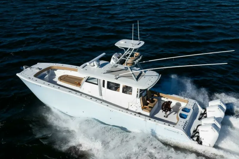 Slide: The Image of Port Stern Profile 2025 Freeman 43 Center Console - 7832177