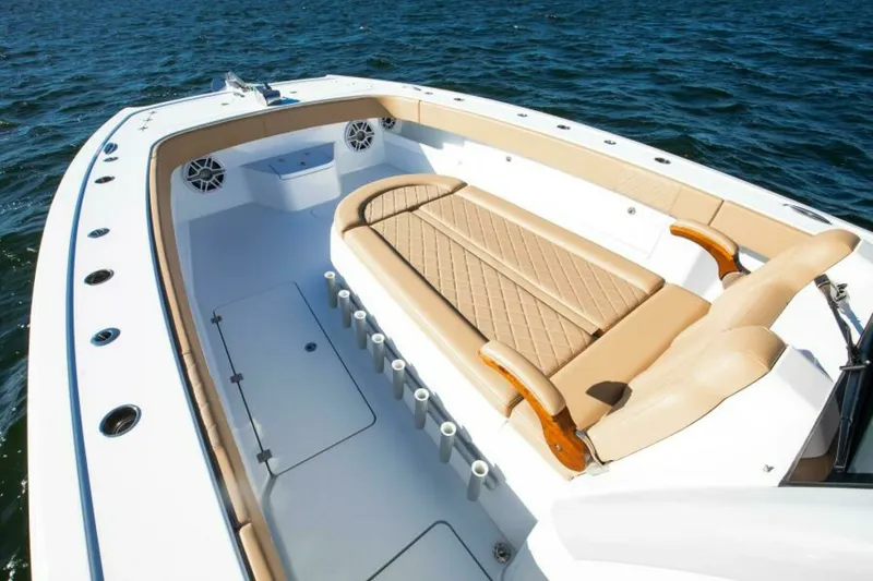 Slide: The Image of Port Forward Seating 2025 Freeman 43 Center Console - 7832169