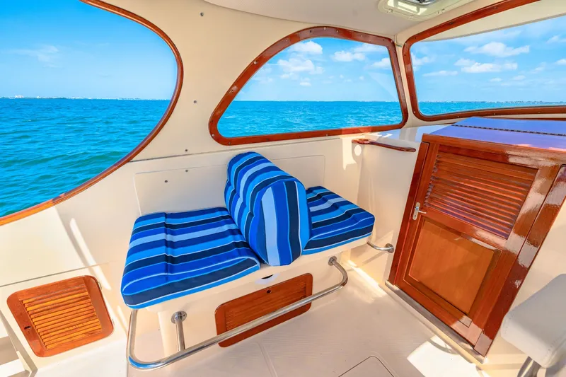 Slide: The Image of 1998 36 Hinckley Picnic Boat Cockpit - 6041646