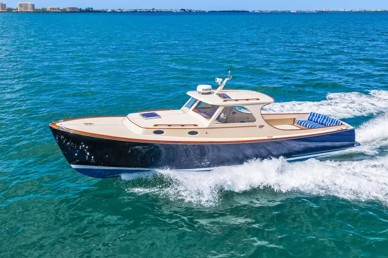 Slide: The Image of 1998 36 Hinckley Picnic Boat Running Shot - 6041707