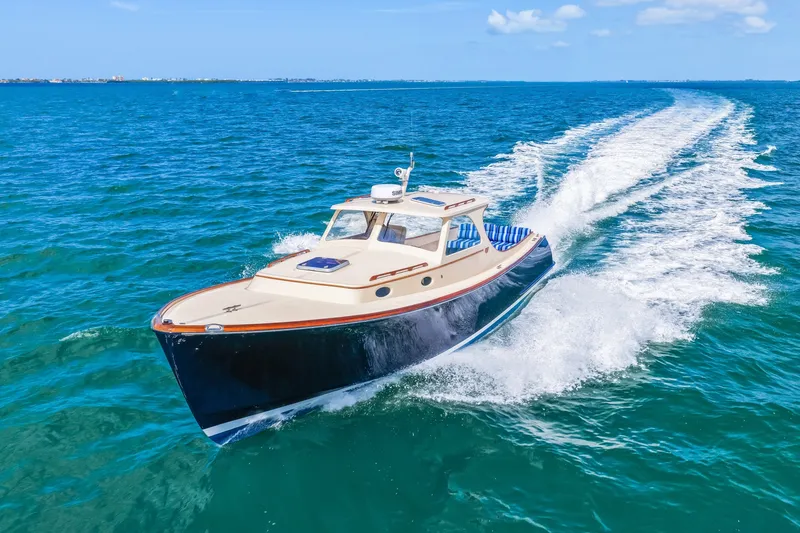 Slide: The Image of 1998 36 Hinckley Picnic Boat Running Shot - 6041709