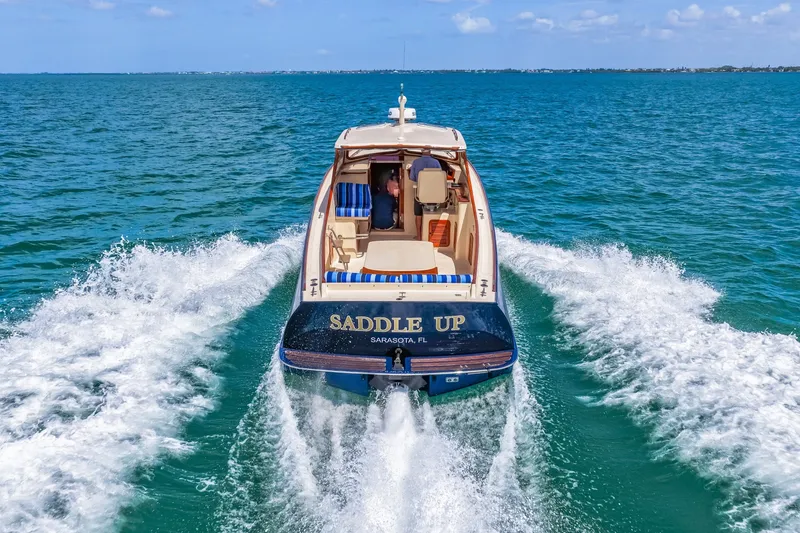 Slide: The Image of 1998 36 Hinckley Picnic Boat Running Shot - 6041714