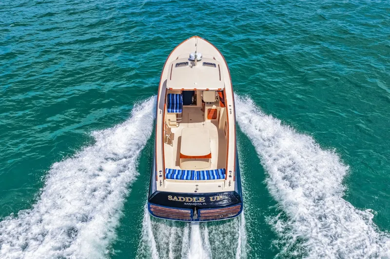 Slide: The Image of 1998 36 Hinckley Picnic Boat Running Shot - 6041715