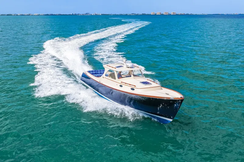 Slide: The Image of 1998 36 Hinckley Picnic Boat Running Shot - 6041716