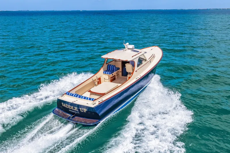 Slide: The Image of 1998 36 Hinckley Picnic Boat Running Shot - 6041722