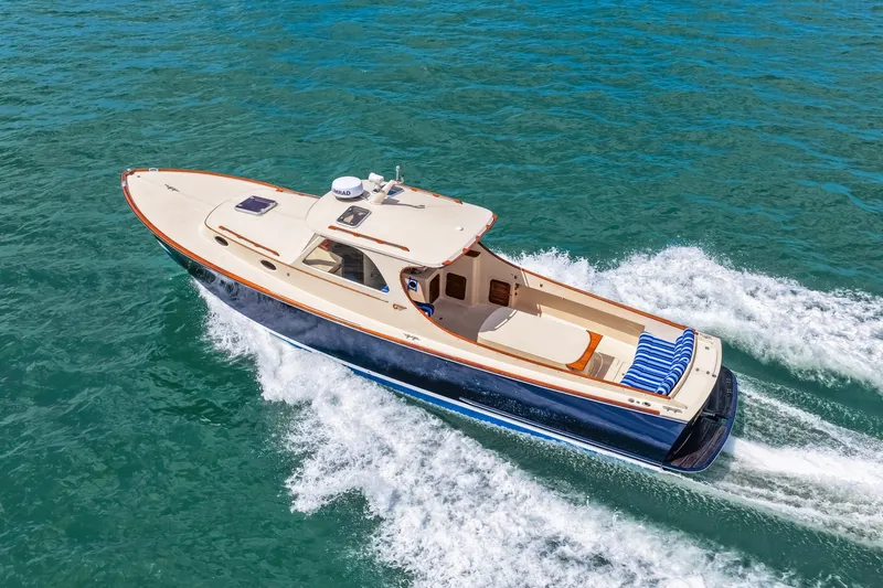 Slide: The Image of 1998 36 Hinckley Picnic Boat Running Shot - 6041726