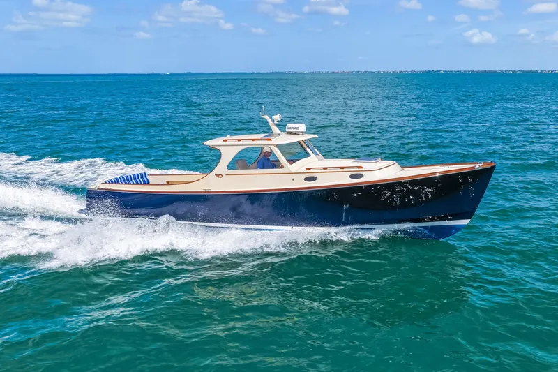 Slide: The Image of 1998 36 Hinckley Picnic Boat Running Shot - 6041734