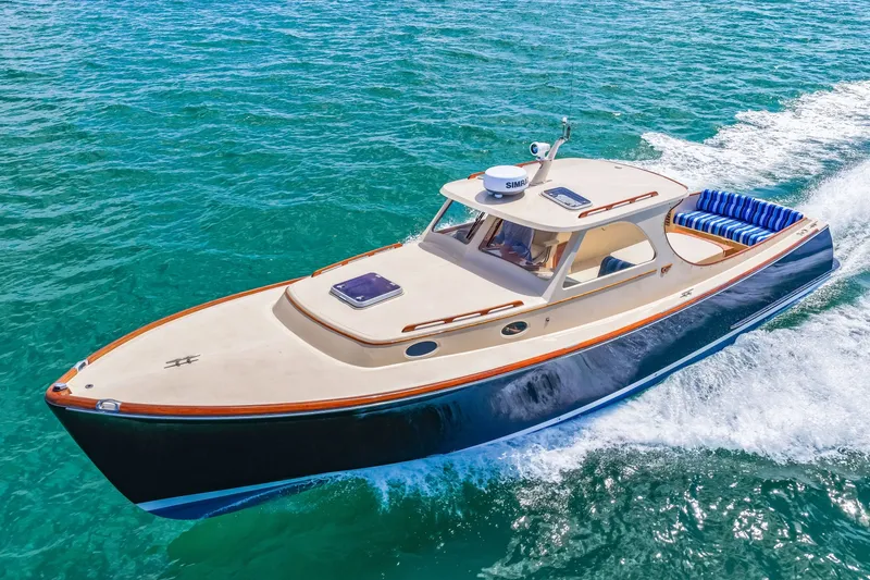 Slide: The Image of 1998 36 Hinckley Picnic Boat Running Shot - 6041740