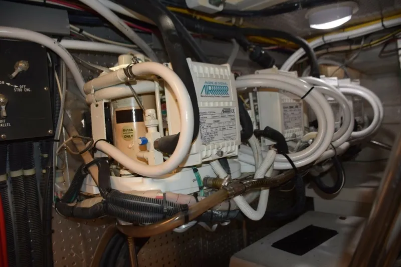 Slide: The Image of Air Conditioning Compressors In Engine Room - 6062854