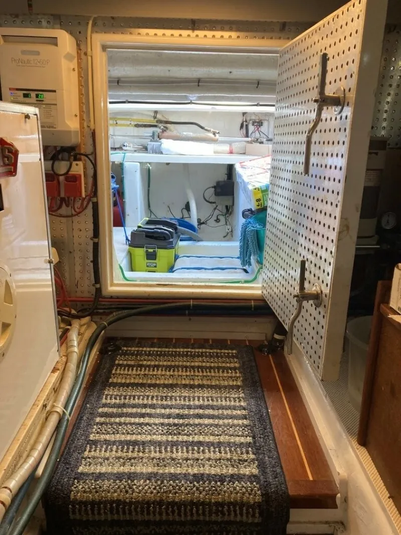 Slide: The Image of Aft Engine Room Door Open To Lazarette And Cockpit Deck Hatch - 6062908