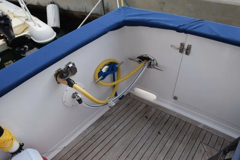 Slide: The Image of Shore Power Inlet From Aft Cockpit As Well At Either Side Of Bow, Dockside Waterfreshwater Washdown Spigot - 6062911