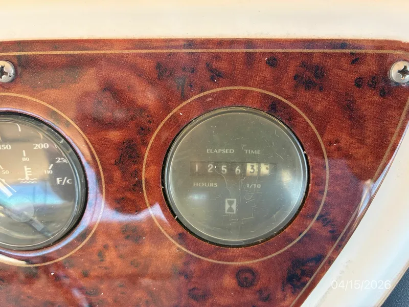 Slide: The Image of 41' Maxum Starboard Engine Hours Hours recorded 4/15/26 - 6063840