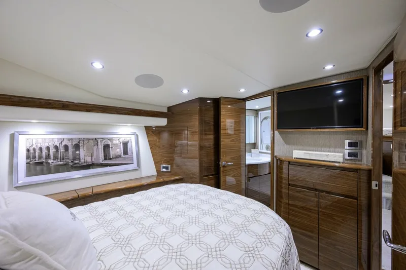Slide: The Image of Viking 54 - Dog House - Master Stateroom 2024 Viking 54 Convertible - Dog House - 7084219