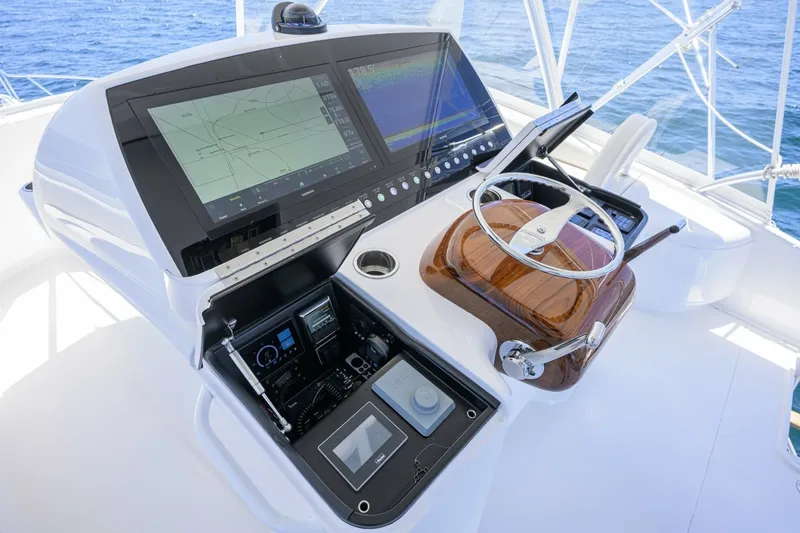 Slide: The Image of Viking 54 - Dog House - Flybridge - Flybridge, Helm Electronics 2024 Viking 54 Convertible - Dog - 7683572