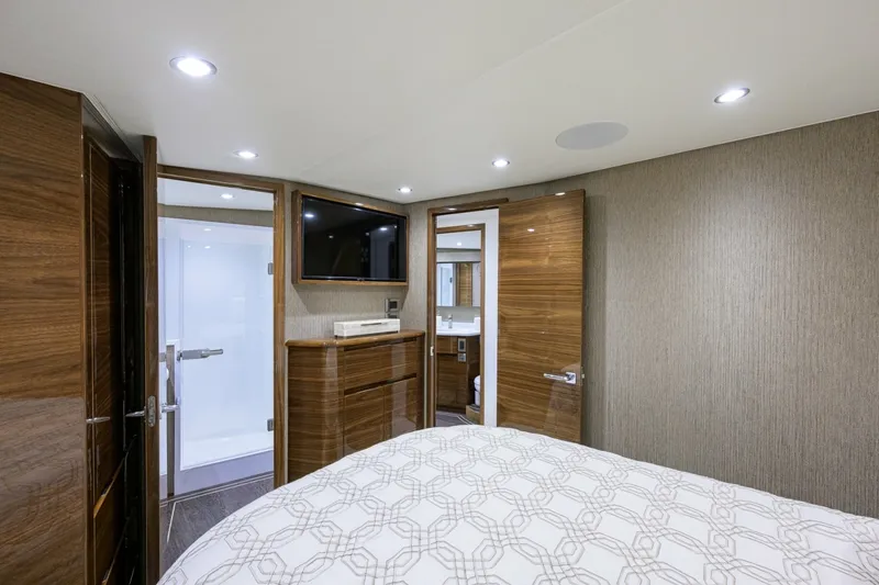Slide: The Image of Viking 54 - Dog House - Master Stateroom 2024 Viking 54 Convertible - Dog House - 7084220