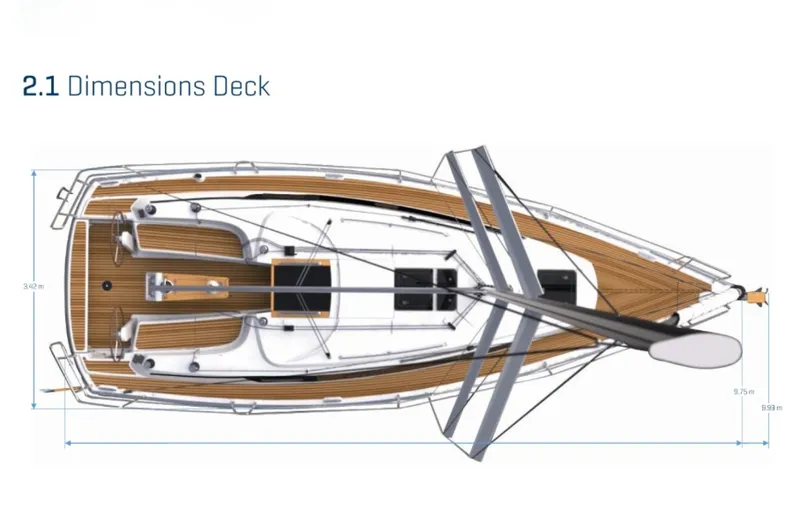 Slide: The Image of Bavaria Cruiser 41 deck layout - 6051057