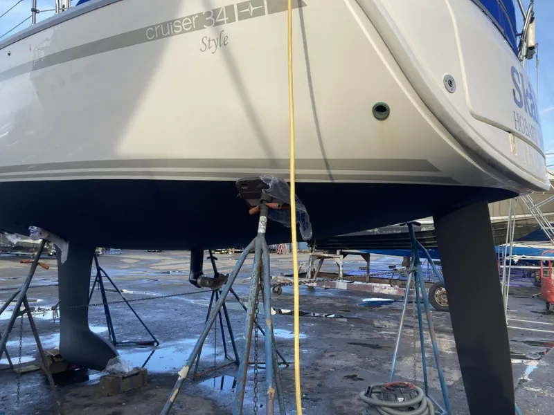 Slide: The Image of Skal hauled out for bottom paint 1/3/2026 - 7937453