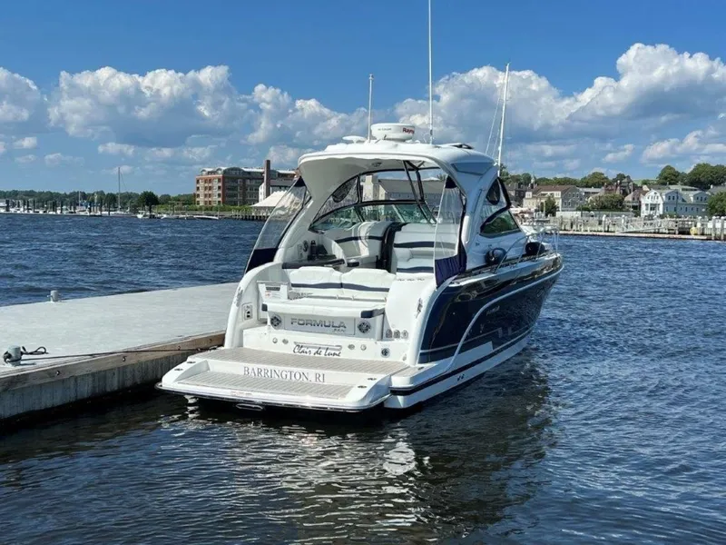 Slide: The Image of Formula 34 CLAIR DE LUNE - Aft Profile At Dock 2020 Formula Performance Cruiser CLAIR DE LUNE - 6052071