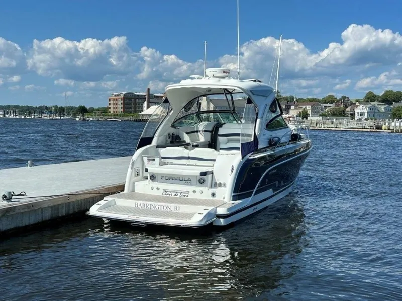 Slide: The Image of Formula 34 CLAIR DE LUNE - Aft Profile At Dock 2020 Formula Performance Cruiser CLAIR DE LUNE - 7655238