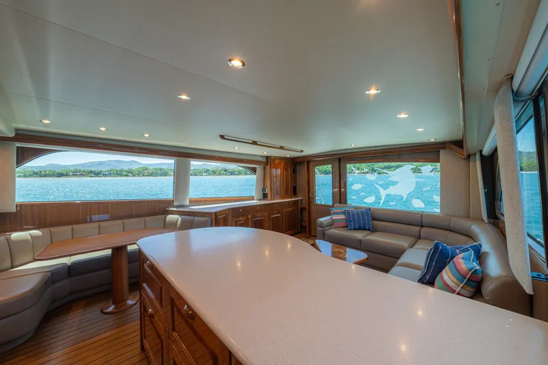 Slide: The Image of 2005 Viking 61 Convertible Galley/Salon - 6115466