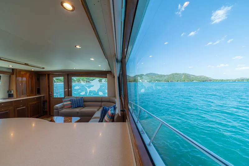 Slide: The Image of 2005 Viking 61 Convertible Galley/Salon - 6115465