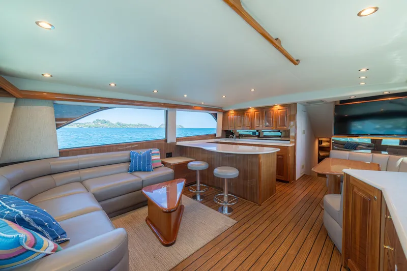Slide: The Image of 2005 Viking 61 Convertible Salon/Galley - 6115453