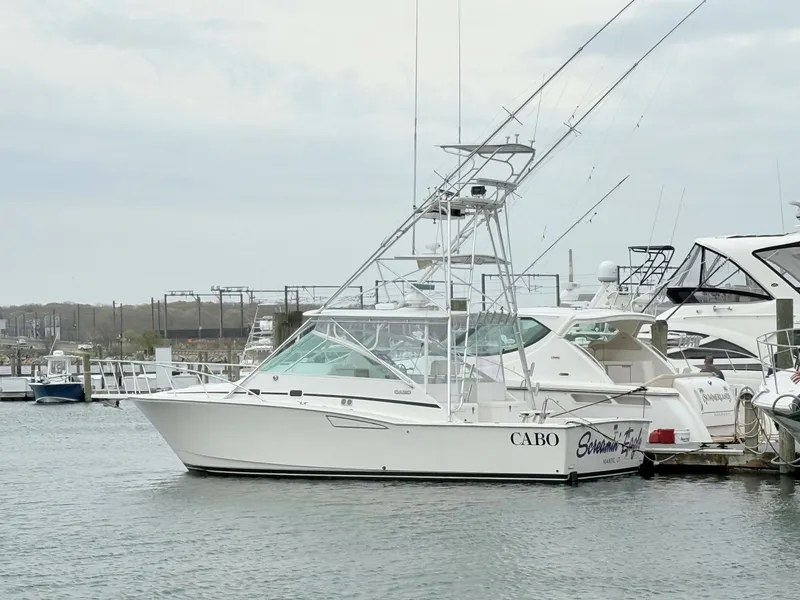 Slide: The Image of Cabo 35 SCREAMIN' EAGLE - Transom 1999 Cabo 35 Express SCREAMIN' EAGLE - 6052964