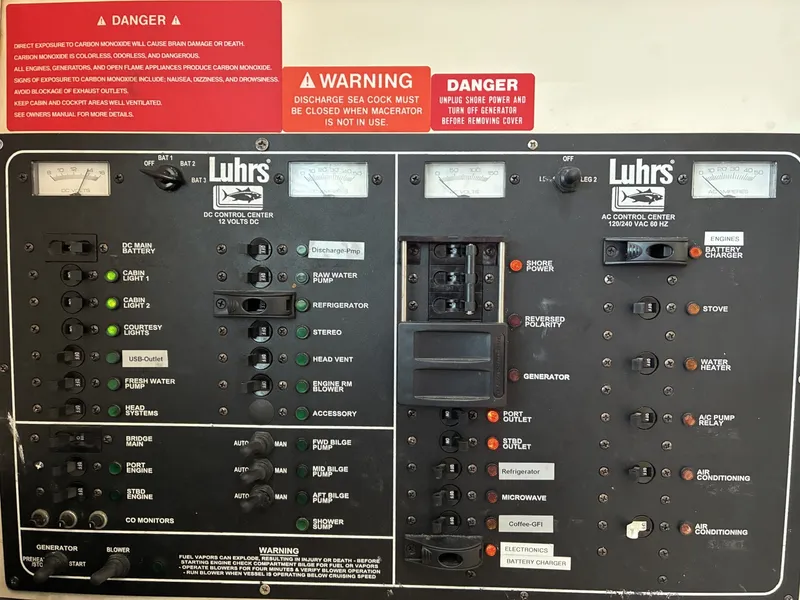Slide: The Image of 34' Luhrs Electrical Panel - 6086421