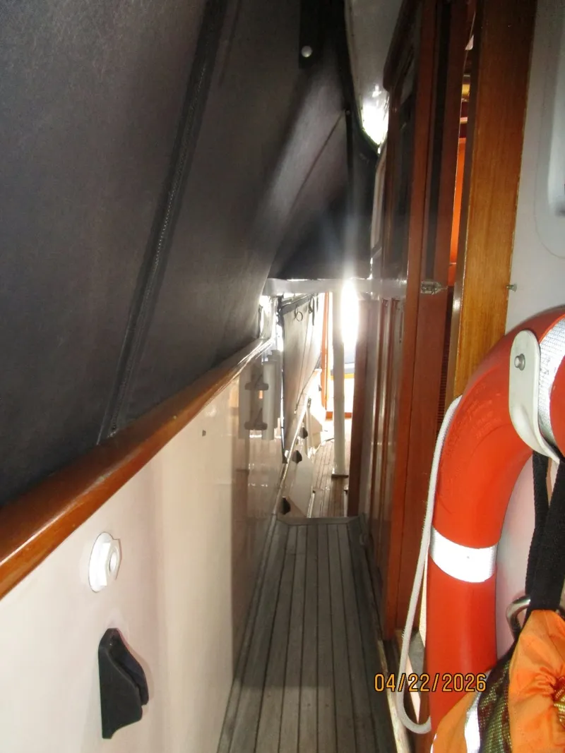 Slide: The Image of 49' DeFever starboard side deck1 - 6062153