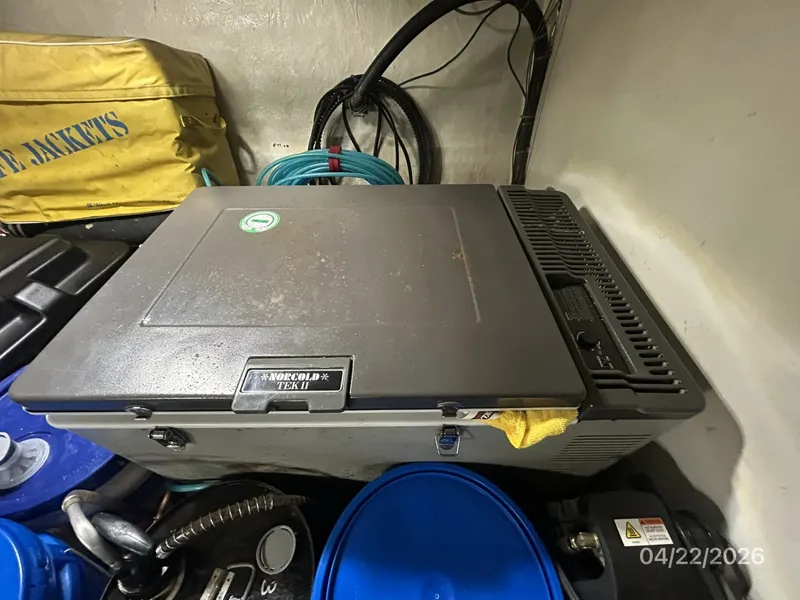 Slide: The Image of 49' DeFever lazarette freezer - 6062022