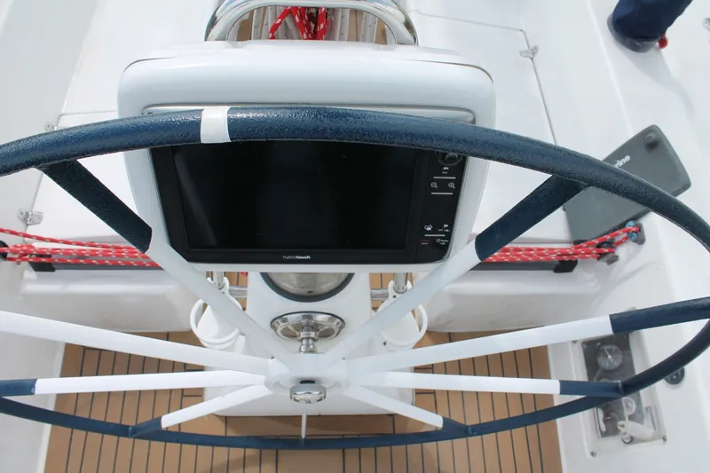 Slide: The Image of J/109 Shoal Draft with Carbon Spars Wheel and MFD - 6067230