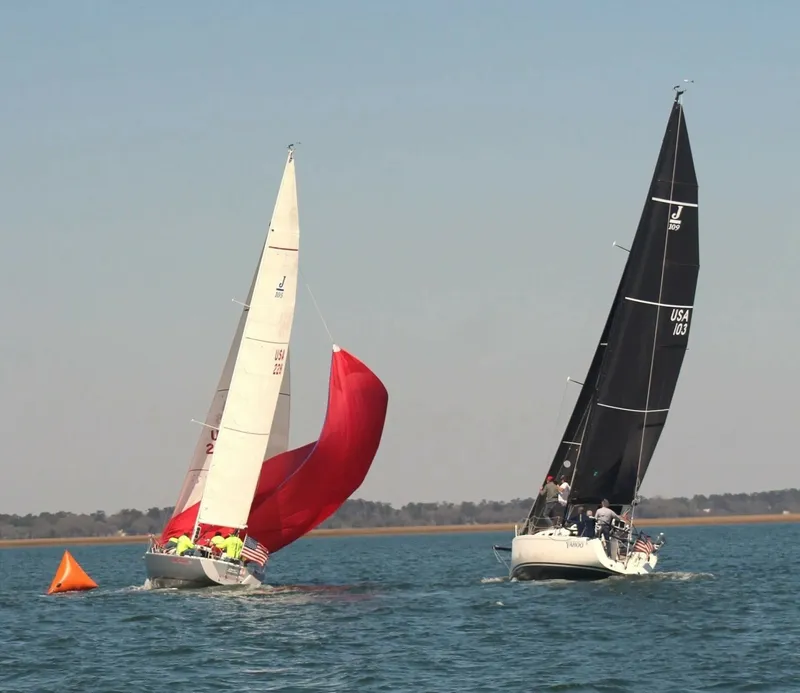 Slide: The Image of J/109 Shoal Draft with Carbon Spars Quantum main and 135% genoa - 6067227
