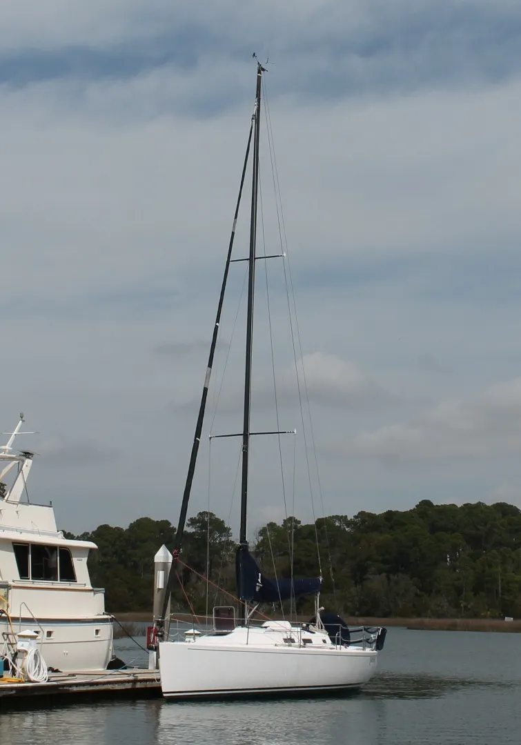 Slide: The Image of J/109 Shoal Draft with Carbon Spars Bottom being painted in 2026 - 6067194