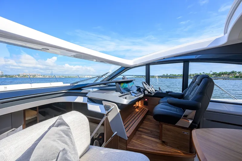 Slide: The Image of Princess 50 Everlong - Interior Helm 2026 Princess V50 Deck Salon Everlong - 6071431
