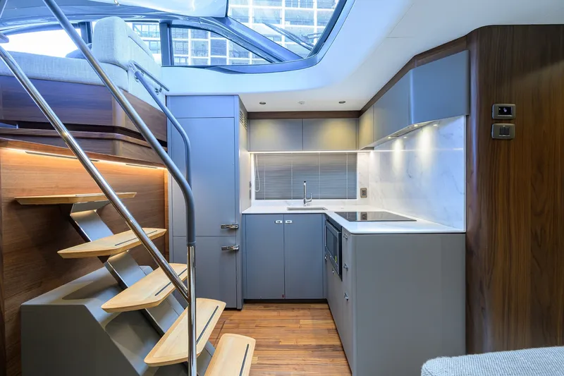 Slide: The Image of Princess 50 Everlong - Interior Galley 2026 Princess V50 Deck Salon Everlong - 6071434