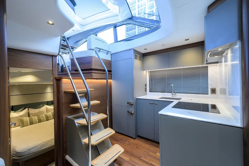 Slide: The Image of Princess 50 Everlong - Interior Galley 2026 Princess V50 Deck Salon Everlong - 6071435
