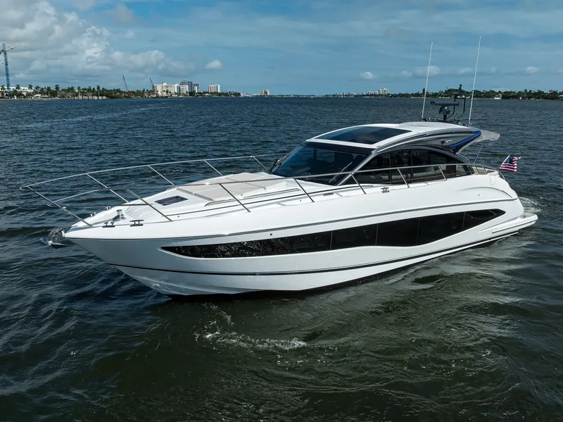 Slide: The Image of Princess 50 Everlong - Exterior Profile 2026 Princess V50 Deck Salon Everlong - 6071599