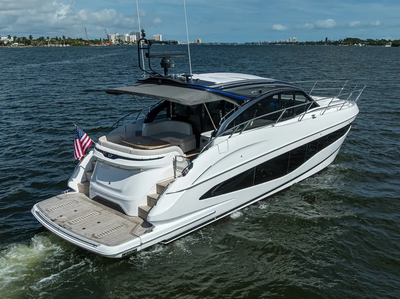 Slide: The Image of Princess 50 Everlong - Exterior Profile 2026 Princess V50 Deck Salon Everlong - 6071602