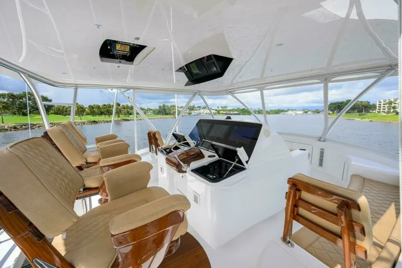 Slide: The Image of 2023 Viking 64 Convertible - Flybridge 2023 Viking 64 Convertible HMY Trade - 7655370