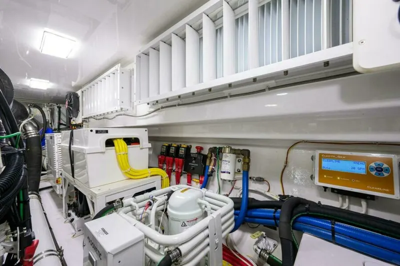 Slide: The Image of 2023 Viking 64 Convertible - Engine Room 2023 Viking 64 Convertible HMY Trade - 7655391