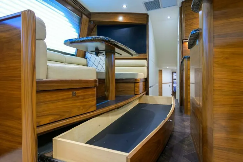 Slide: The Image of 2023 Viking 64 Convertible - Dinette 2023 Viking 64 Convertible HMY Trade - 7655351