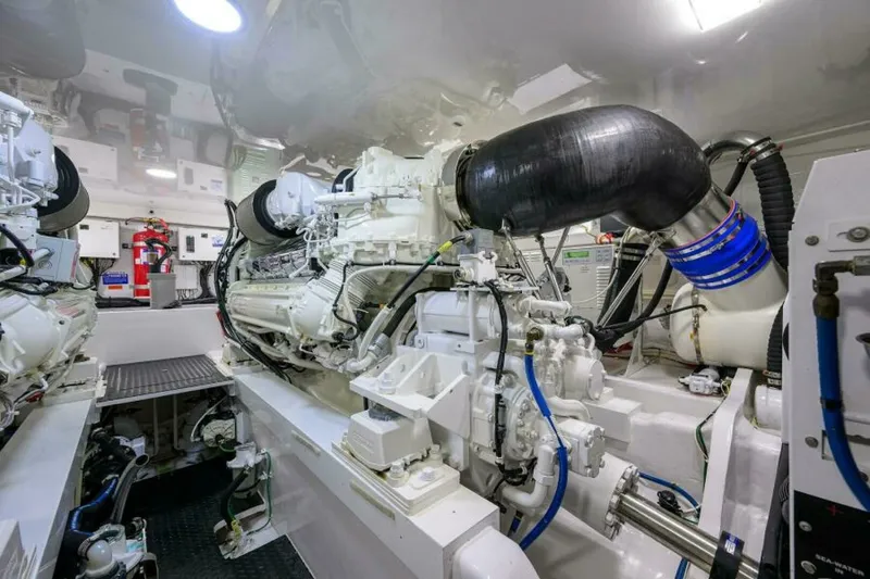 Slide: The Image of 2023 Viking 64 Convertible - Engine Room 2023 Viking 64 Convertible HMY Trade - 7655386